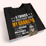 Veteran Custom Shirt 5 Things You Should To Know About My Dad Personalized Gift