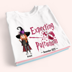 Pregnancy Announcement Custom Shirt Expecting Patronum Personalized Gift For Her