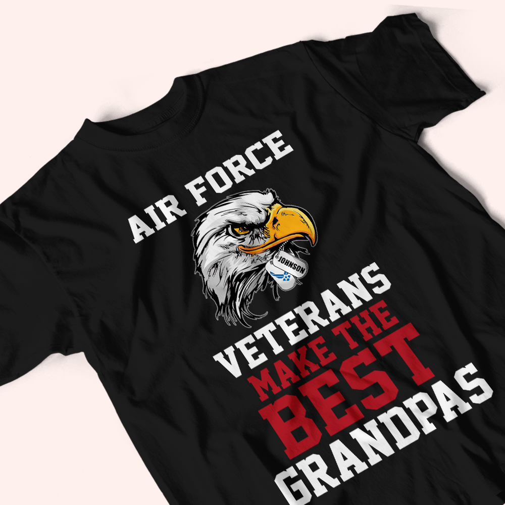 Veteran Custom Shirt Veterans Make The Best Grandpas Personalized Gift