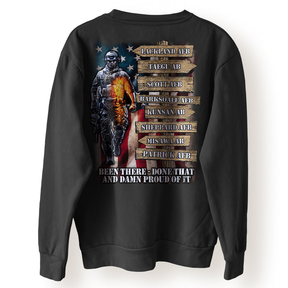 Veteran Custom Shirt Been There Done That And Damn Proud of It Personalized Gift