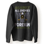 Veteran Custom Shirt Against All Enemies Foreign And Domestic Personalized Gift