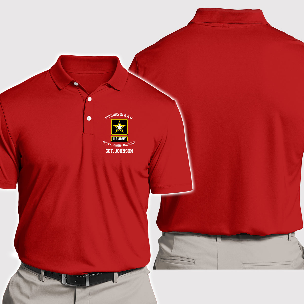 Veteran Custom Polo Shirt Proudly Served In Military Personalized Gift