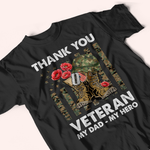 Thank You Veteran Custom Shirt Personalized Gift for Veterans Day