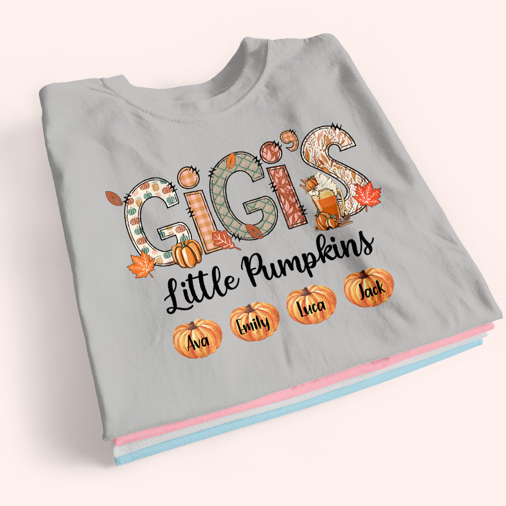 Grandma Custom Shirt Mimi's Little Pumpkins Personalized Gift