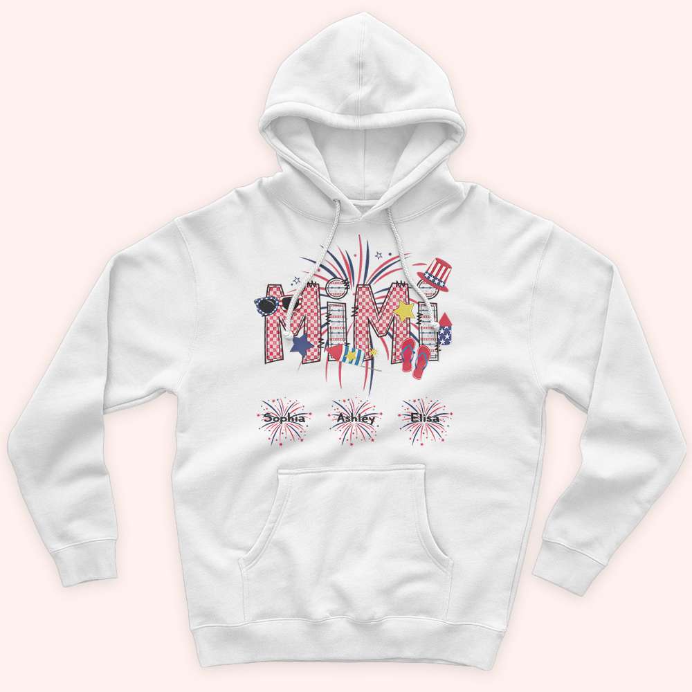 Grandma Custom Shirt Happy Fourth Of July Personalized Gift