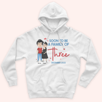 Soon To Be A Family Of Three Custom Shirt Personalized Gift For Her