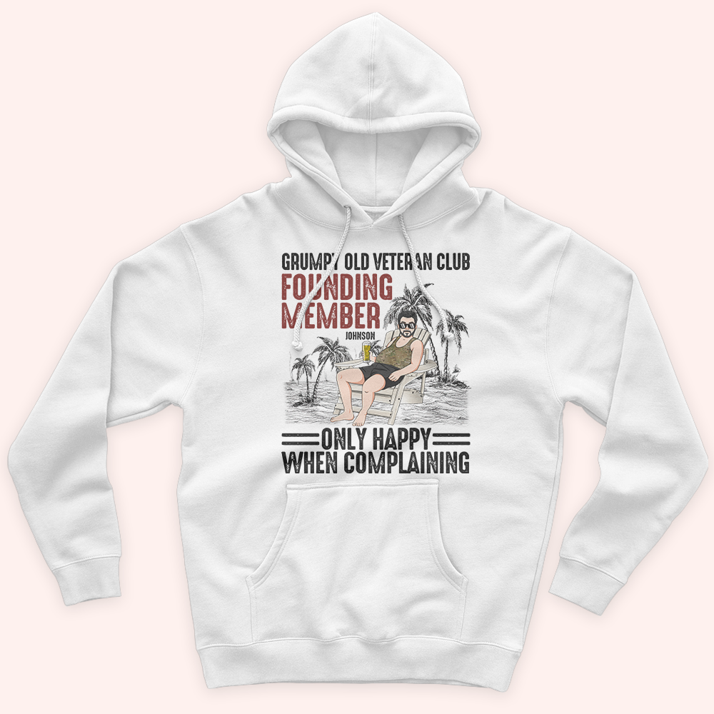 Veteran Custom Shirt Grumpy Old Veteran Clun Founding Member Personalized Gift