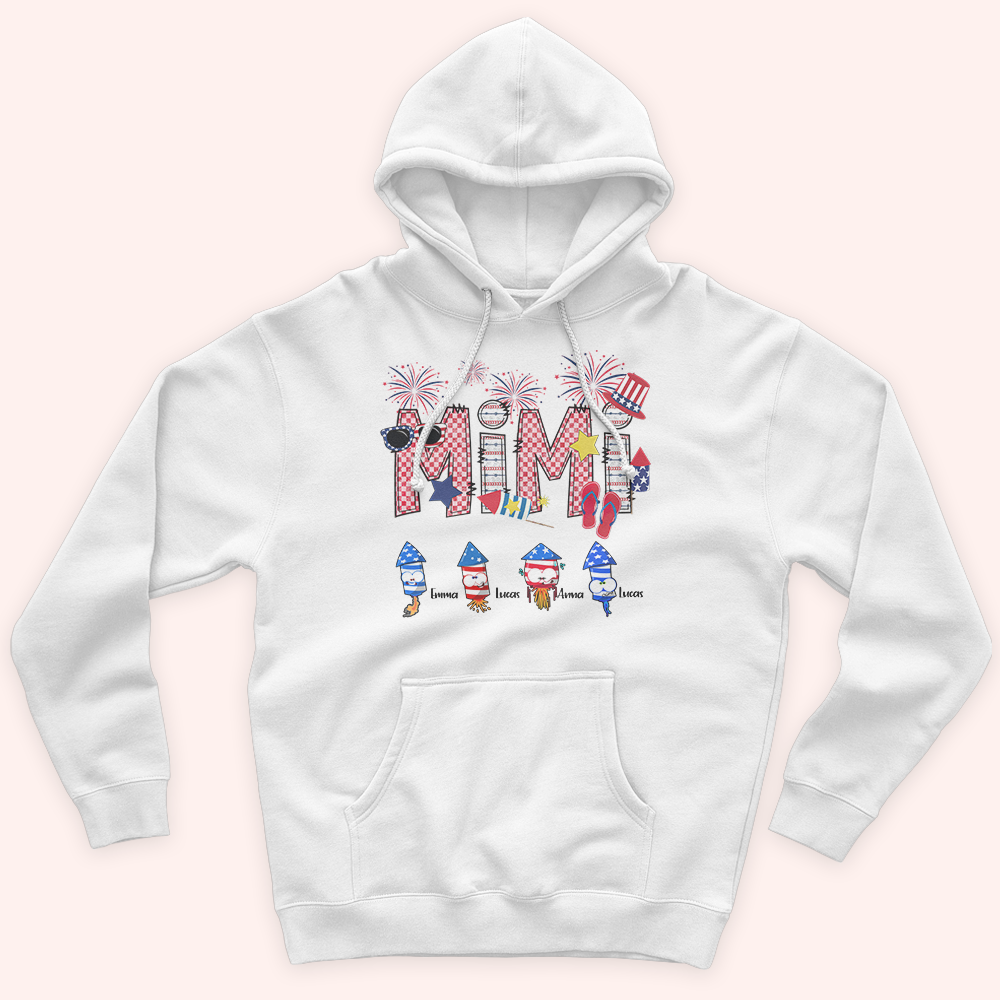 Grandma Custom Shirt Happy Fourth Of July Personalized Gift