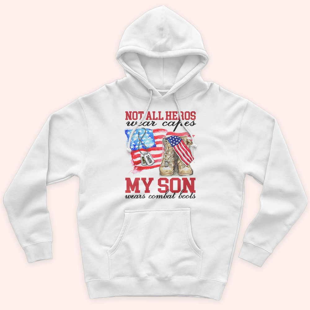 Veteran Custom Shirt My Son Wears Combat Boots Personalized Gift