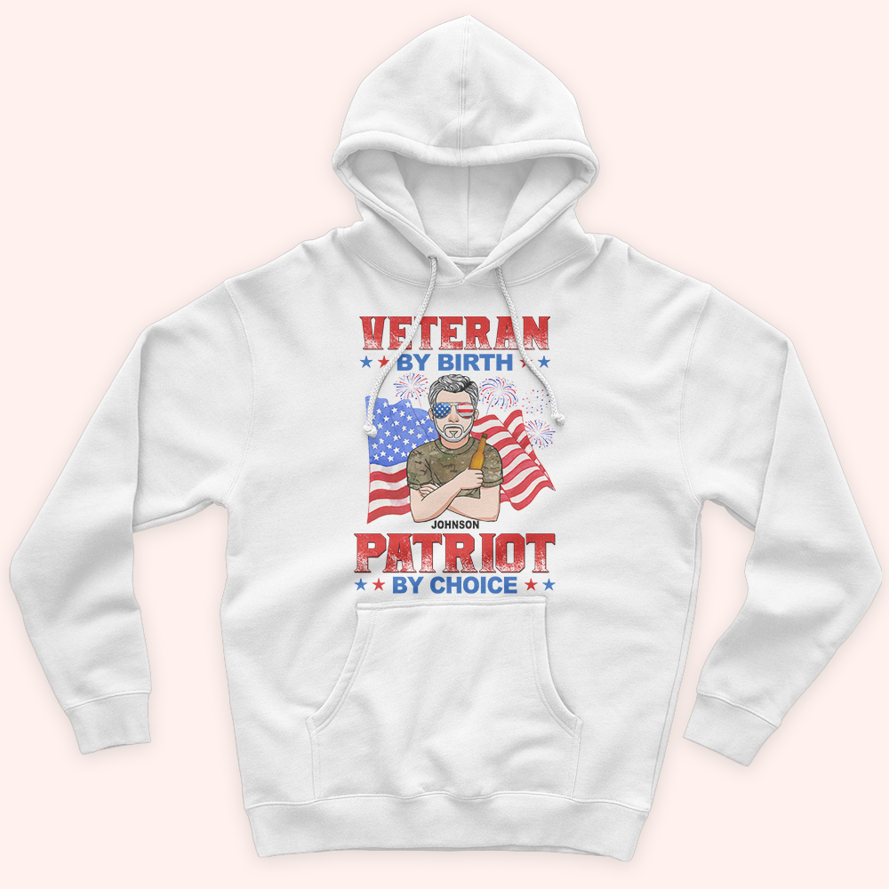 Veteran Custom Shirt Veteran By Birth Patriot By Choice Personalized Gift