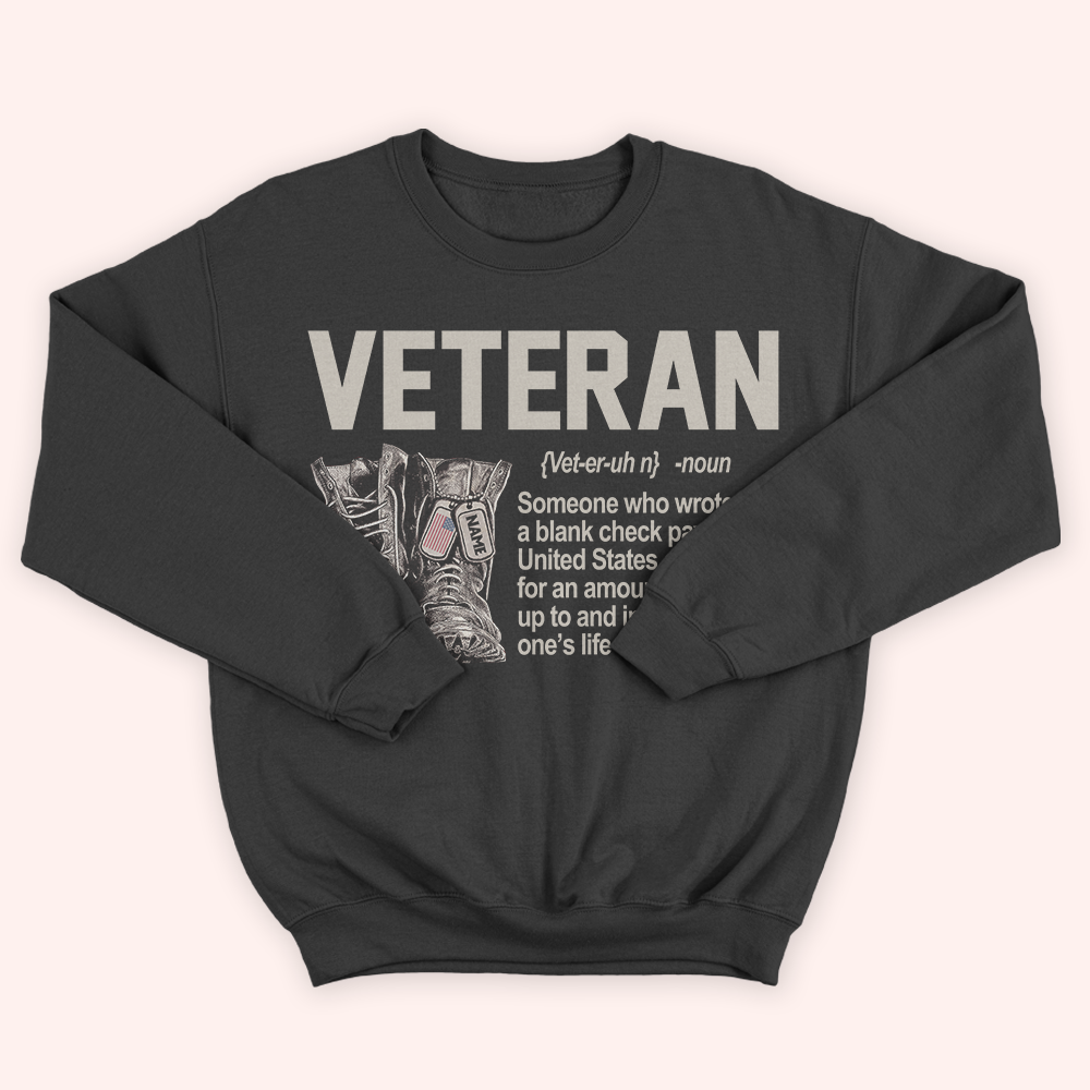 Veteran Custom Shirt What is a Veteran Personalized Gift