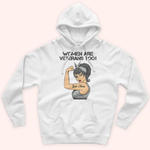 Female Veteran Custom Shirt Women Are Veterans Too Personalized Gift