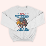 Veteran Custom Shirt 49% Veteran 51% Badass Personalized Gift for Fourth Of July