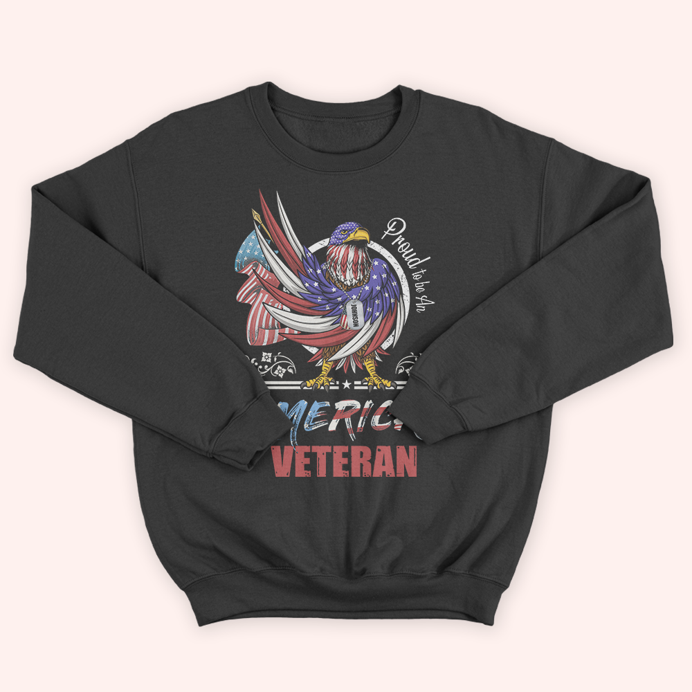 Veteran Custom Shirt Proud To Be An American Veteran Personalized Gift