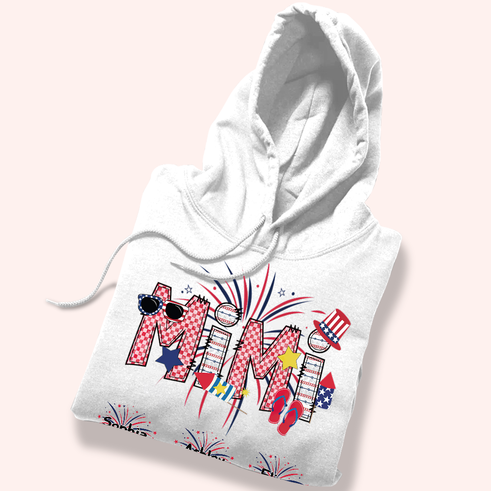 Grandma Custom Shirt Happy Fourth Of July Personalized Gift