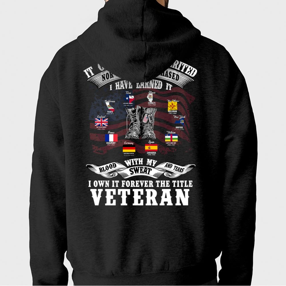 Veteran Custom Shirt I Own It Forever The Title Veteran Personalized Gift