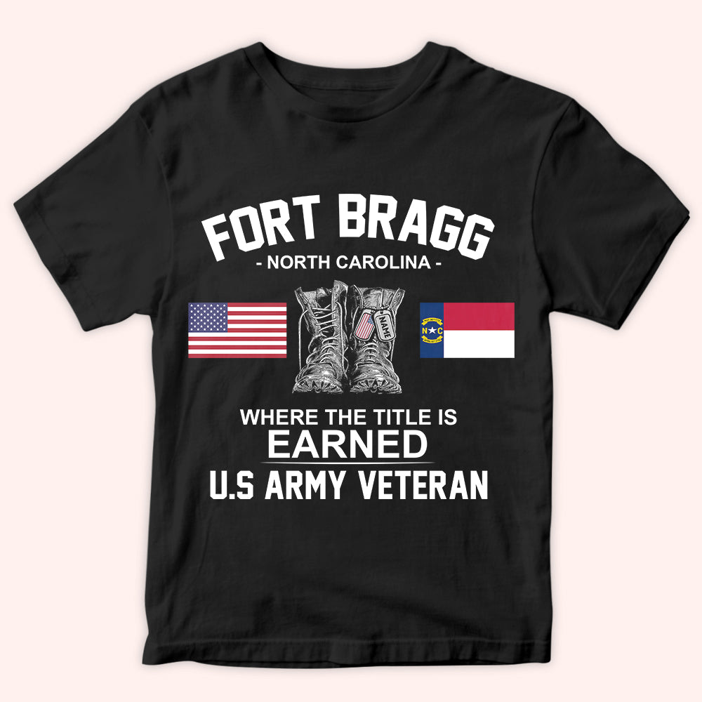 Veteran Custom Shirt Where The Title Is Earned Personalized Gift