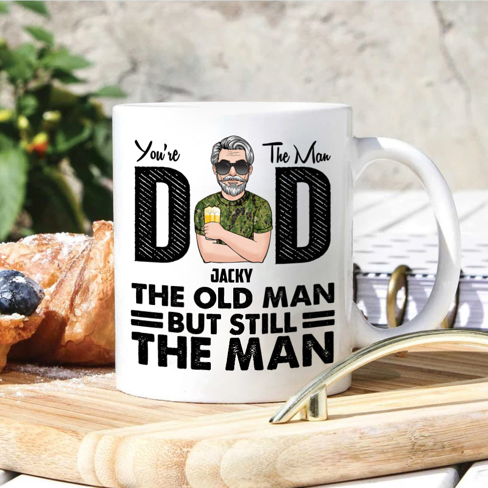 Veteran Custom Mug Happy Father's Day To The Best Veteran Dad Ever Personalized Gift