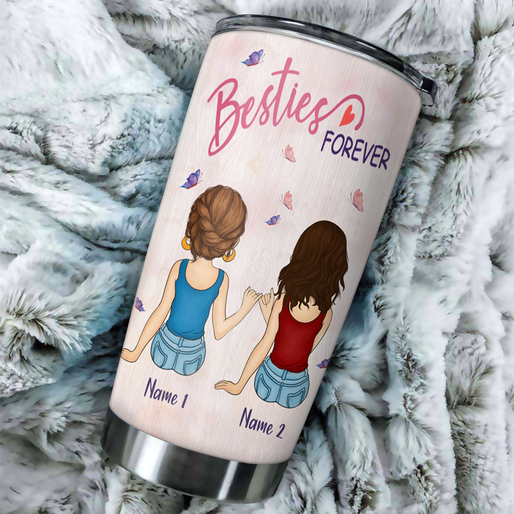 Bestie Custom Tumbler I May Not Be Able To Solve Your Problems But I Promise You Won't Face Them Alone Personalized Best Friend Gift