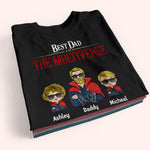 Dad Custom Shirt Best Dad In The Multiverse Personalized Gift For Father
