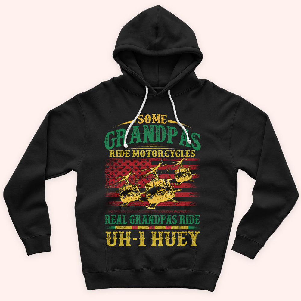 Vietnam Veteran Custom Shirt Real Grandpas Ride UH-1 Huey Personalized Gift