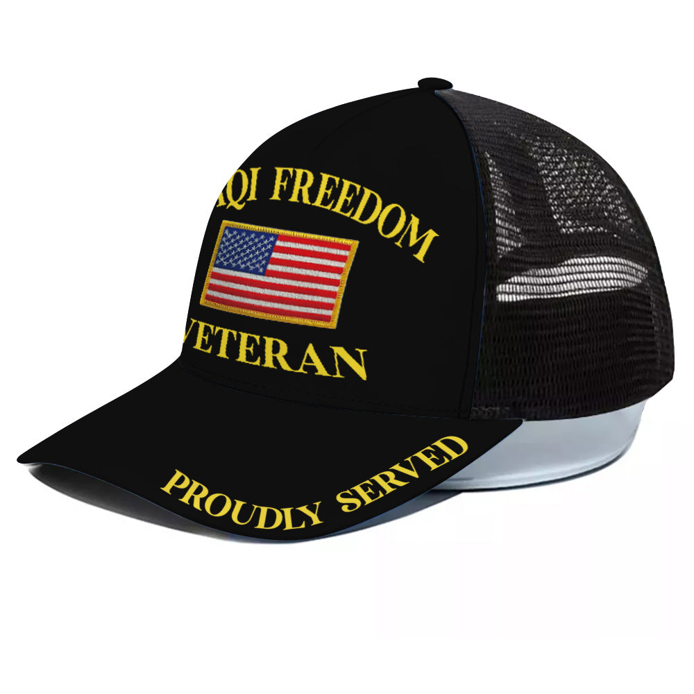 Veteran Custom Cap Proudly Served Personalized Gift