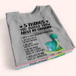 Grandma And Grandkid Custom Shirt 5 Things You Should Know Grandmasaurus Personalized Gift