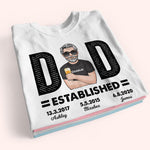Dad Custom Shirt Established Personalized Gift For Father