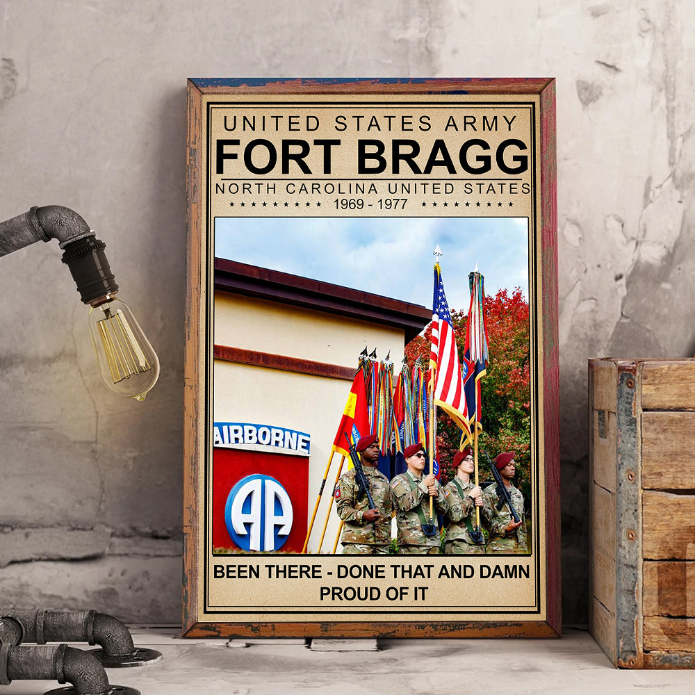 Veteran Custom Poster Military Base Been There Done That And Damn Proud Of It Personalized Gift