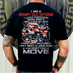 Veteran Custom Shirt I Am A Grumpy Old Veteran Personalized Gift