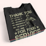Veteran Custom Shirt Thank You For Your Service Personalized Gift