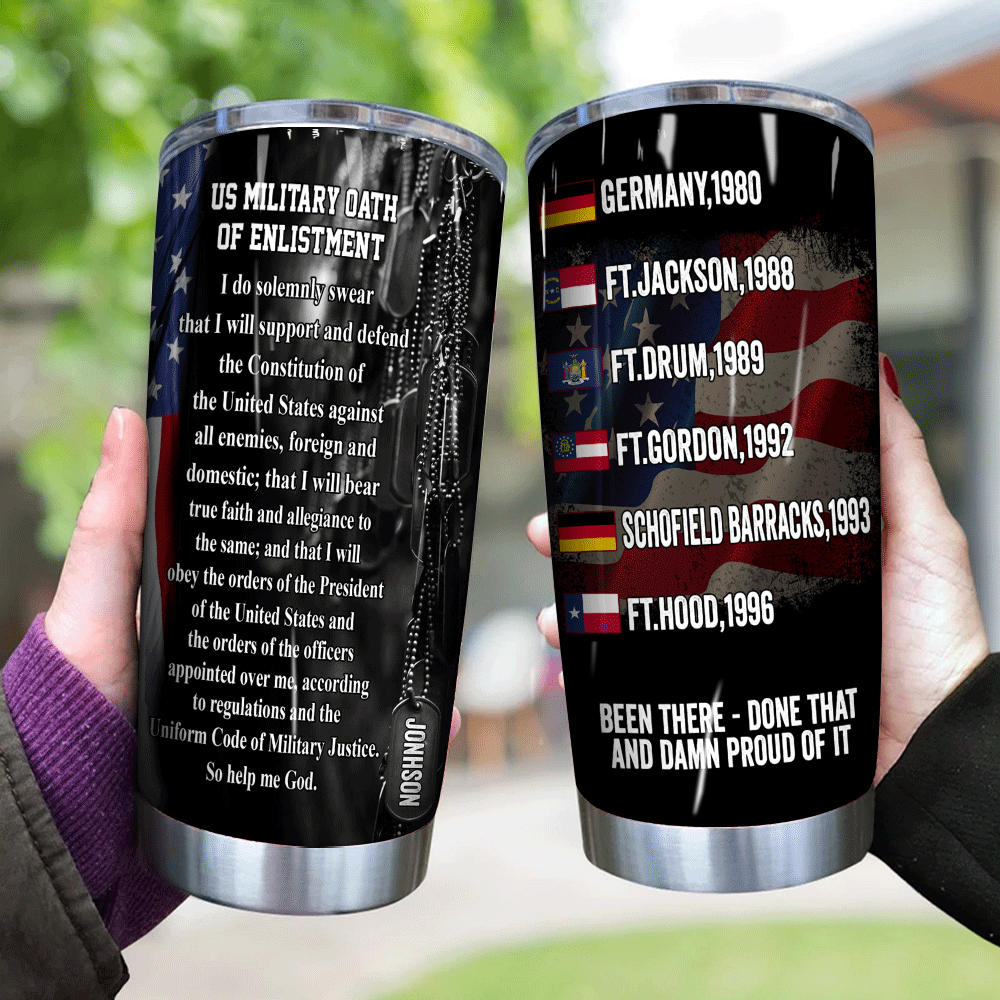 Veteran Custom Tumbler Been There Done That And Proud Of It Personalized Gift