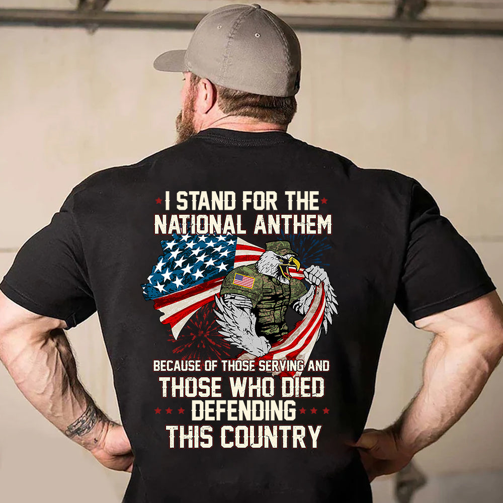 Veteran Custom Shirt I Stand For The National Anthem Personalized Gift