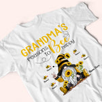 Grandma Custom Shirt With Grandkids Names Grandma's Reasons To Bee Happy Personalized Gift