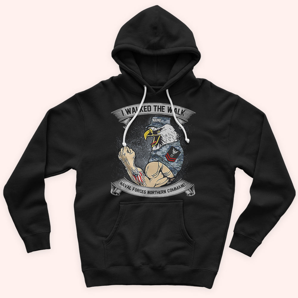 Navy Veteran Custom Shirt I Walked The Walk Personalized Gift
