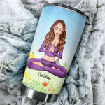 Yoga Girl Custom Tumbler Sage Hood And Wish A Mufuka Would Personalized Gift