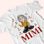 Grandma Custom Shirt With Grandkids Name Personalized Gift