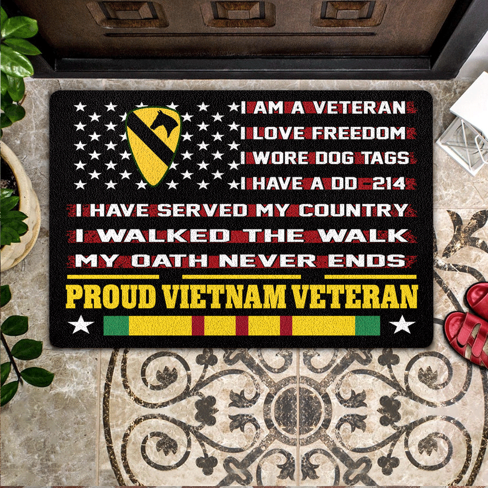 Vietnam Veteran Custom Doormat I Walked The Walk Personalized Gift