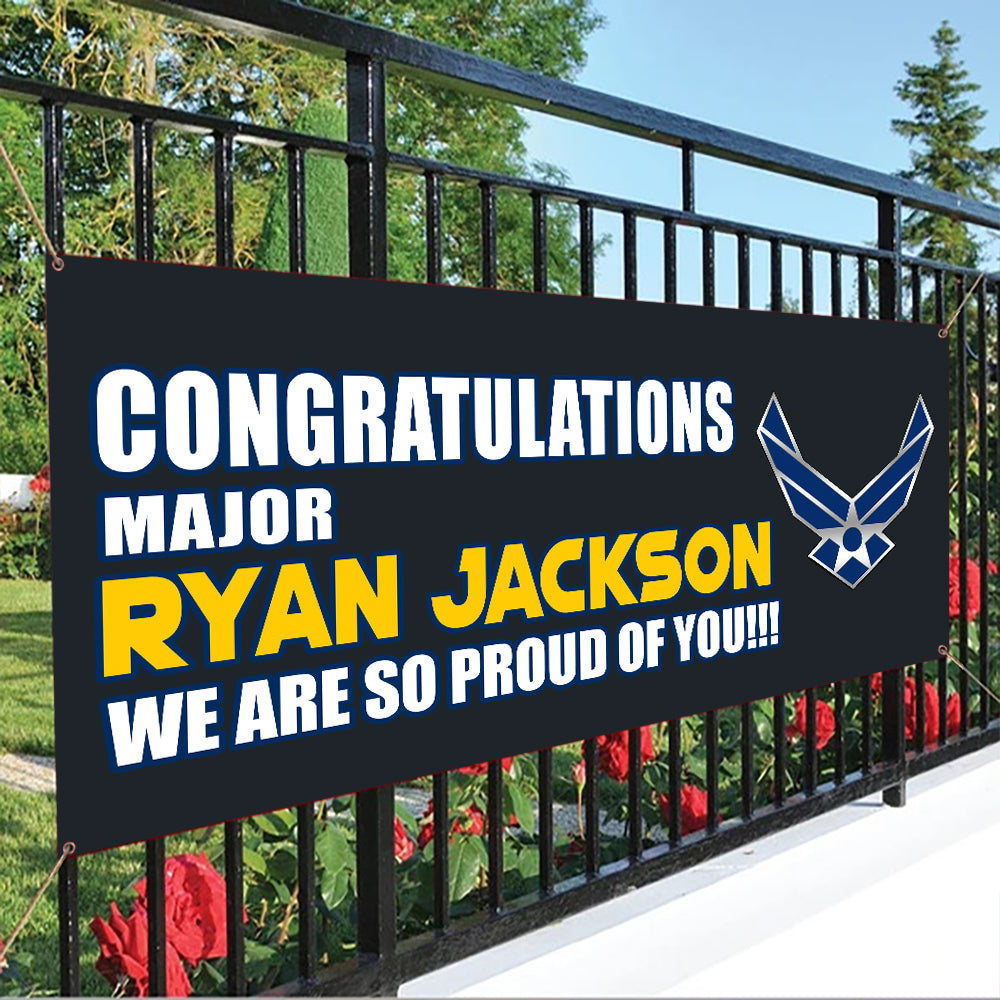 Military Custom Banner Welcome Home Our Troops Personalized Gift