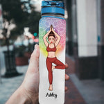 Yoga Custom Tracker Bottle I Am Divine Creative Safe Personalized Gift