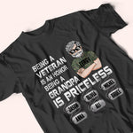 Veteran Custom Shirt Being A Veteran Is An Honor Being A Grandpa Is Priceless Personalized Gift
