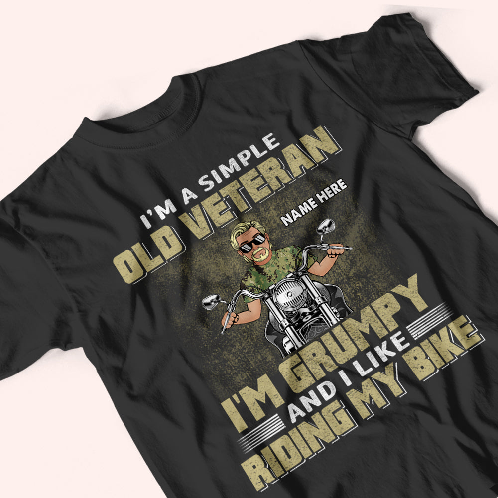 Veteran Custom Shirt I Like Riding My Bike Personalized Gift