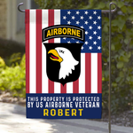Veteran Custom Garden Flag This Property Is Protected By Us Personalized Gift