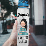 Yoga Custom Tracker Bottle Manifest Bottle Personalized Gift