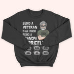 Veteran Custom Shirt Being A Veteran Is An Honor Being A Grandpa Is Priceless Personalized Gift