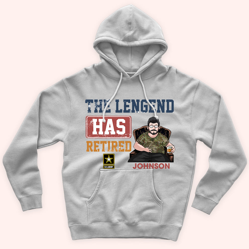 Veteran Custom Shirt The Lengend Has Retired Personalized Gift