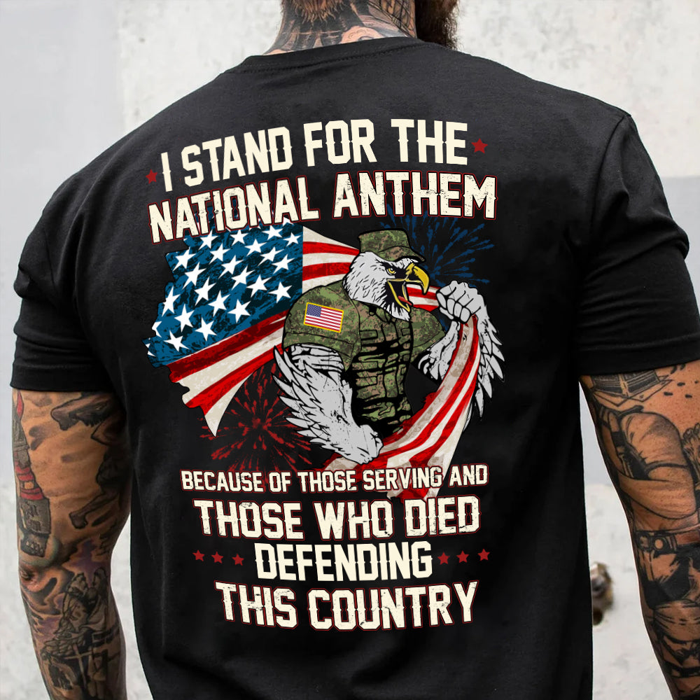 Veteran Custom Shirt I Stand For The National Anthem Personalized Gift