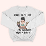 Dog Custom Shirt I Used To Be Cool Now I'm A Tiny Canine's Snack Bitch Personalized Gift