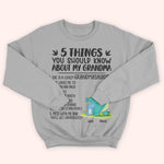 Grandma And Grandkid Custom Shirt 5 Things You Should Know Grandmasaurus Personalized Gift