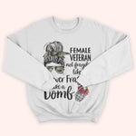Female Veteran Custom Shirt Not Fragile, Like A Flower Flagile Like A Bomb Personalized Gift